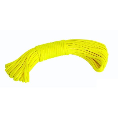 20m x 5mm High Visibility Rope - Hi Vis Yellow Line