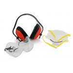 Ear Protectors Dust Mask Eye Goggles Protection