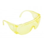 Wrap-Around Safety Specs - Amber Polycarbonate Glasses