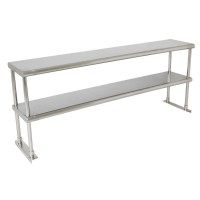 1.8m Double Over Bench Shelf - Commercial Stainless Steel Shelving