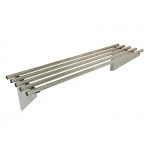 1.2m Rail Shelf Rack, Wall Mounted | Stainless Steel Commercial Shelves Shelving