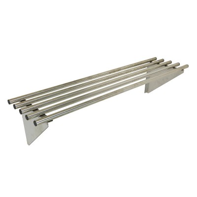 1.2m Rail Shelf Rack, Wall Mounted | Stainless Steel Commercial Shelves Shelving