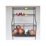 Sports Gear Storage Rack on Castors - Gym Equipment Stand