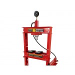 20 Ton Shop Press Hydraulic Ram + Pressure Gauge | Heavy Duty Steel | TOOLCHIEF