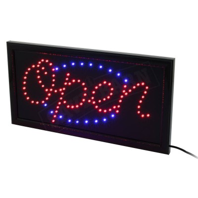 LED Sign OPEN Signs 48x25CM Lower Case Letters