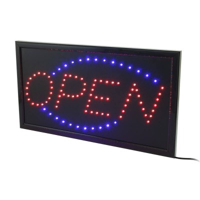 LED Sign OPEN Signs 60x33CM Capital Letters