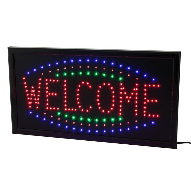 LED Sign WELCOME 60x33CM