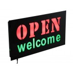 LED Light Signs Signage - OPEN WELCOME - 44x23CM
