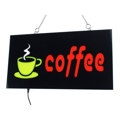 LED Light Signs Signage - COFFEE - 43x23CM *RRP $71.50