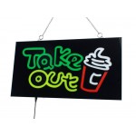 LED Light Signs Signage - TAKE OUT - 43x23CM