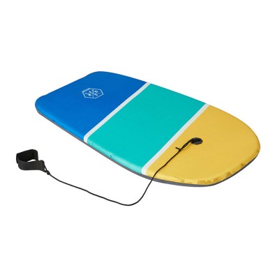 Body Board 83cm - Wave & Surf Boogie Boards - Blue, Green & Yellow