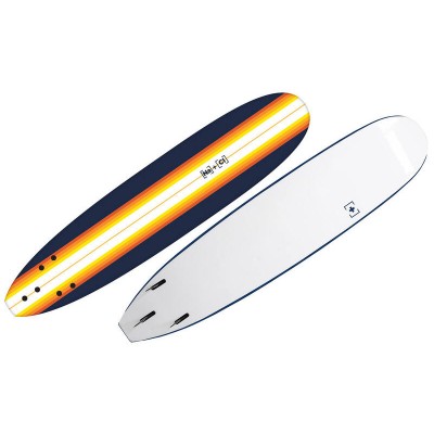 7ft Soft Surfboard 2.1m - SUPER NOVA - Navy Orange Stripe