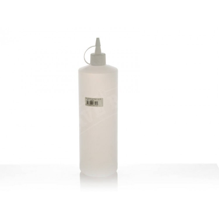 1L Squeeze Bottle Sauce Dispenser White Lid 1000mL