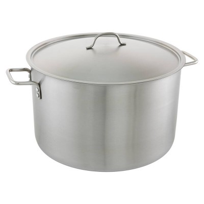 36L Stock Pot 44cm Stockpot + Lid | Commercial Kitchen S/Steel Pots