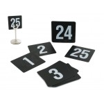 Table Number Set 1 - 25 Black