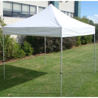 3x3m Gazebo Marquee | Alloy Pop Up Tent | WHITE 210g Waterproof Awning