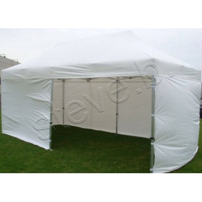 6x3m Gazebo Marquee + 4 Sides | HD Pop Up Tent | WHITE Waterproof Awning & Walls