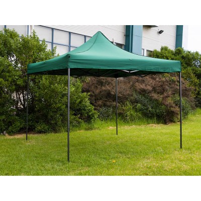 3x3m Gazebo Lawn Marquee | Pop Up Tent | GREEN Roof Awning | Outdoor Shade