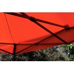 3x3m Gazebo Lawn Marquee | Pop Up Tent | RED Roof Awning | Outdoor Shade