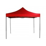 3x3m Gazebo Marquee + 3 Sides | Pop Up Tent | Waterproof Awning & Walls - RED