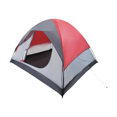 Dome Tent 4 Person Dome Tents with Fly Red/Grey