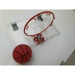 Basketball Hoop and 45cm x 30cm Backboard with Ball - Door Mounted