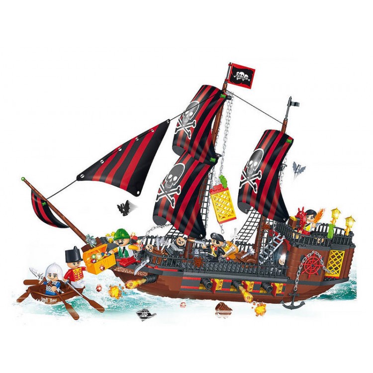 Banbao Blocks Pirate Ship Set 850pcs 8702