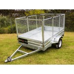4' Caged Trailer Roof Bar - 1.35m Wide | Arched Roof Bar for Caged Trailers