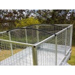 4' Caged Trailer Roof Bar - 1.35m Wide | Arched Roof Bar for Caged Trailers