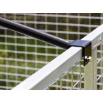 4' Caged Trailer Roof Bar - 1.24m Wide | Arched Roof Bar for Caged Trailers