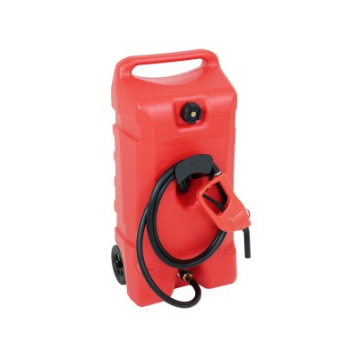 53L Portable Multi-Fuel Tank - Hand Pump Siphon & Hose - Petrol / Diesel / Kero