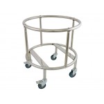 50cm Soup Pot Trolley | 4 Wheels + Stainless Steel Frame | Commercial Kitchen