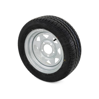 13" Galvanised Trailer Wheel + Low Profile Tyre 195/50R13C | Wheels & Tyres