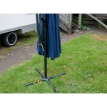 3m Sun Shade Cantilever Umbrella - Hex Shape Hanging Design - BLUE