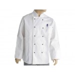 Chefs Double Breasted L/Sleeve White Jacket - S