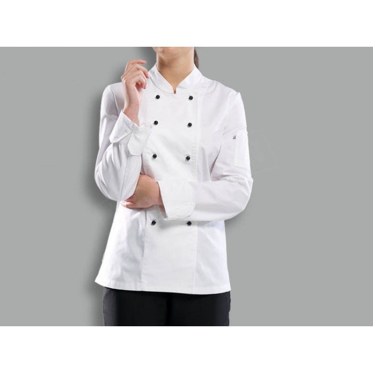 Chefs Ladies L/Sleeve Jacket - Size 14