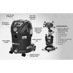 Duravac 30L Wet & Dry Vacuum 1400W - HEPA Filter with Power Tool Connection
