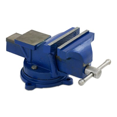 5" Bench Vice 125mm | 360° Swivel Base + Anvil | TOOLCHIEF Workbench Vices