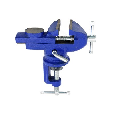 2" Bench Clamp Vice 60mm | 360° Swivel Head + Anvil | TOOLCHIEF Table Vices