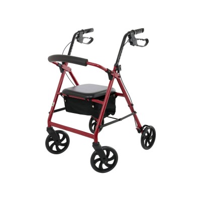 Mobility Walker - Lightweight Rollator With Padded Seat