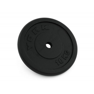 York Cast Iron Weight Lifting Plate 10kg - Single