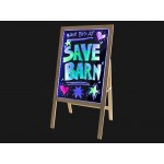 LED Fluorescent Whiteboard Signage Board with Stand & Controller 100x50cm