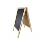 Large Blackboard Chalkboard Double Sided Wooden Frame and Stand 51cm x 81cm