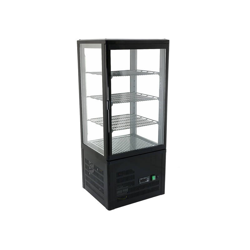 78l Commercial Countertop Display Fridge 4 Side Glass Upright