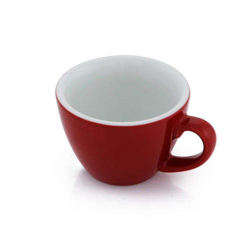 Cup Flat White 150ml Porcelain Red