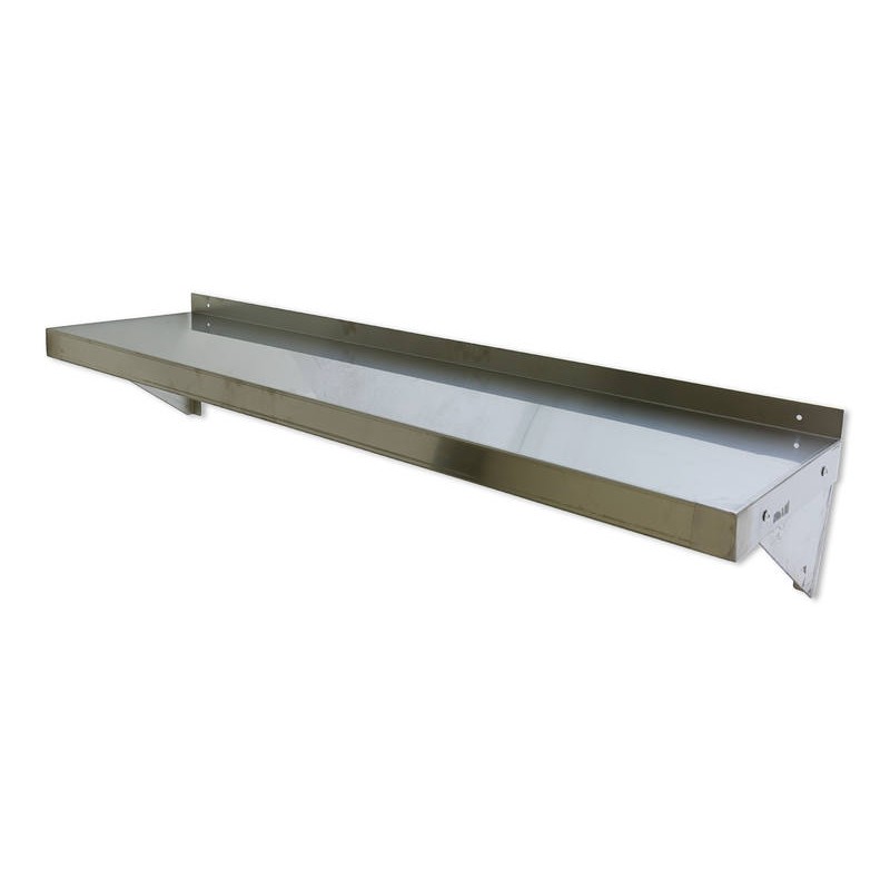 1 2m Kitchen Wall Shelf Stainless, Commercial Wall Shelving